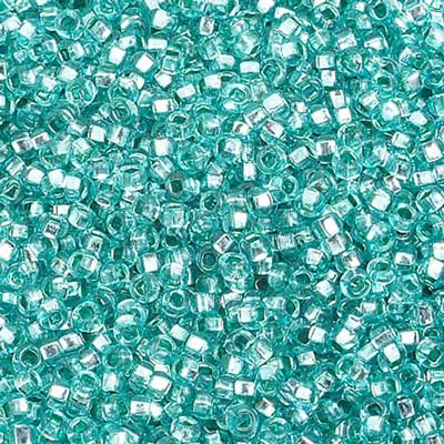Czech Seed Bead, 10/0 (S/L Dyed Green)