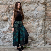 Load image into Gallery viewer, Tie-Dye Panel Skirt, Leaf

