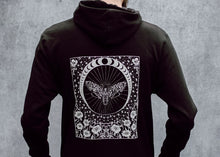 Load image into Gallery viewer, Death&#39;s Head Moth and Moon Hoodie