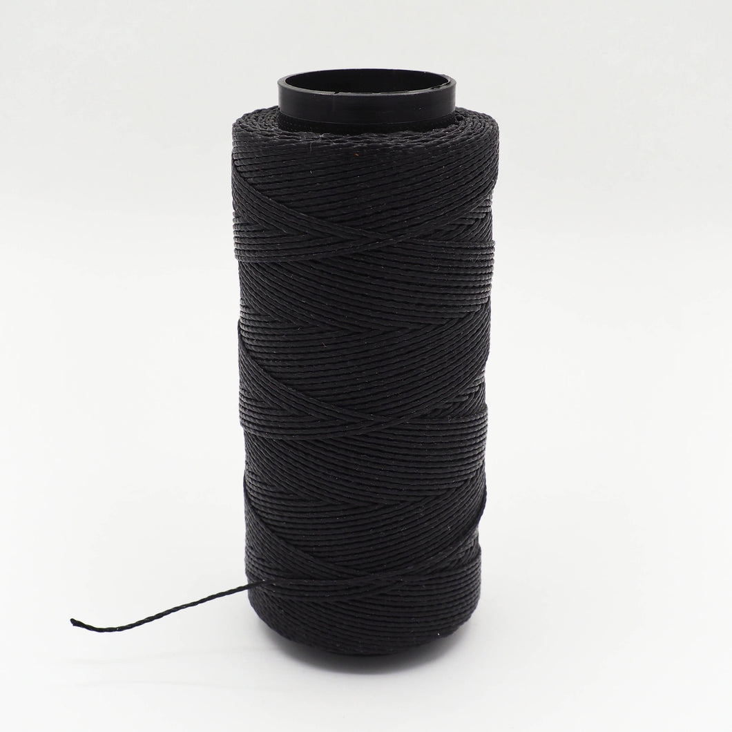 Non-Waxed Polyester Cord (Brazil) - Black