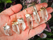 Load image into Gallery viewer, Clear Quartz Pendants