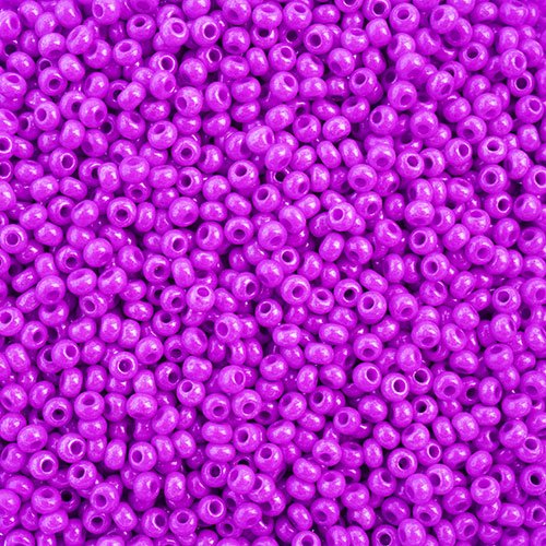 Czech Seed Bead, 10/0 (Opaque Dyed Lilac)