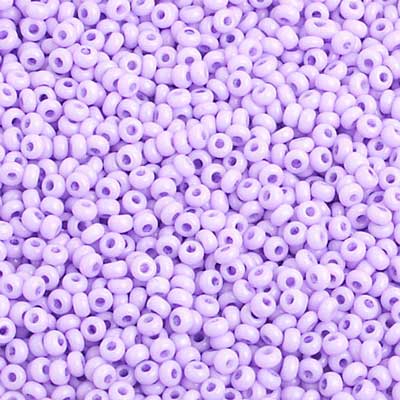 Czech Seed Bead, 10/0 (Dyed Chalk Purple SOLGEL)