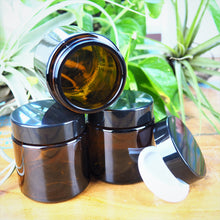Load image into Gallery viewer, Amber Glass Salve Jars (5 sizes)