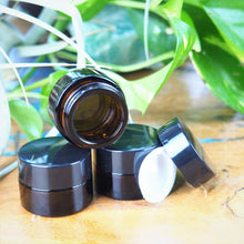 Load image into Gallery viewer, Amber Glass Salve Jars (5 sizes)
