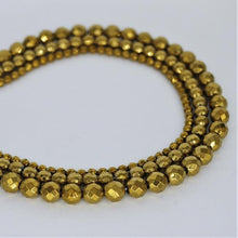 Load image into Gallery viewer, Titanium-Plated Hematite (Gold)