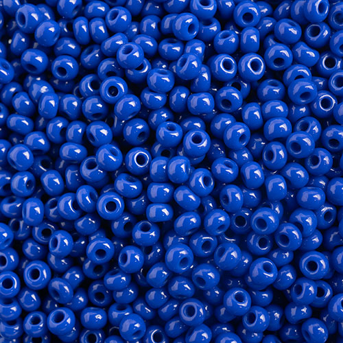 Czech Seed Bead, 10/0 (Opaque Dark Royal Blue)