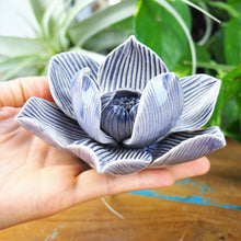 Load image into Gallery viewer, Incense Holder - Blooming Lotus Flower (M / Purple)