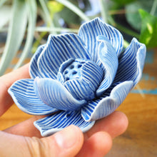 Load image into Gallery viewer, Incense Holder - Blooming Lotus Flower (S / Blue)