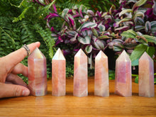Load image into Gallery viewer, Angel-Aura Rose Quartz Towers
