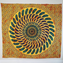 Load image into Gallery viewer, Wall Hanging - Feather Mandala (Yellow/Blue)