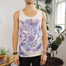Load image into Gallery viewer, WORK Tank Top - 1 Carp Fish (Blue/White)