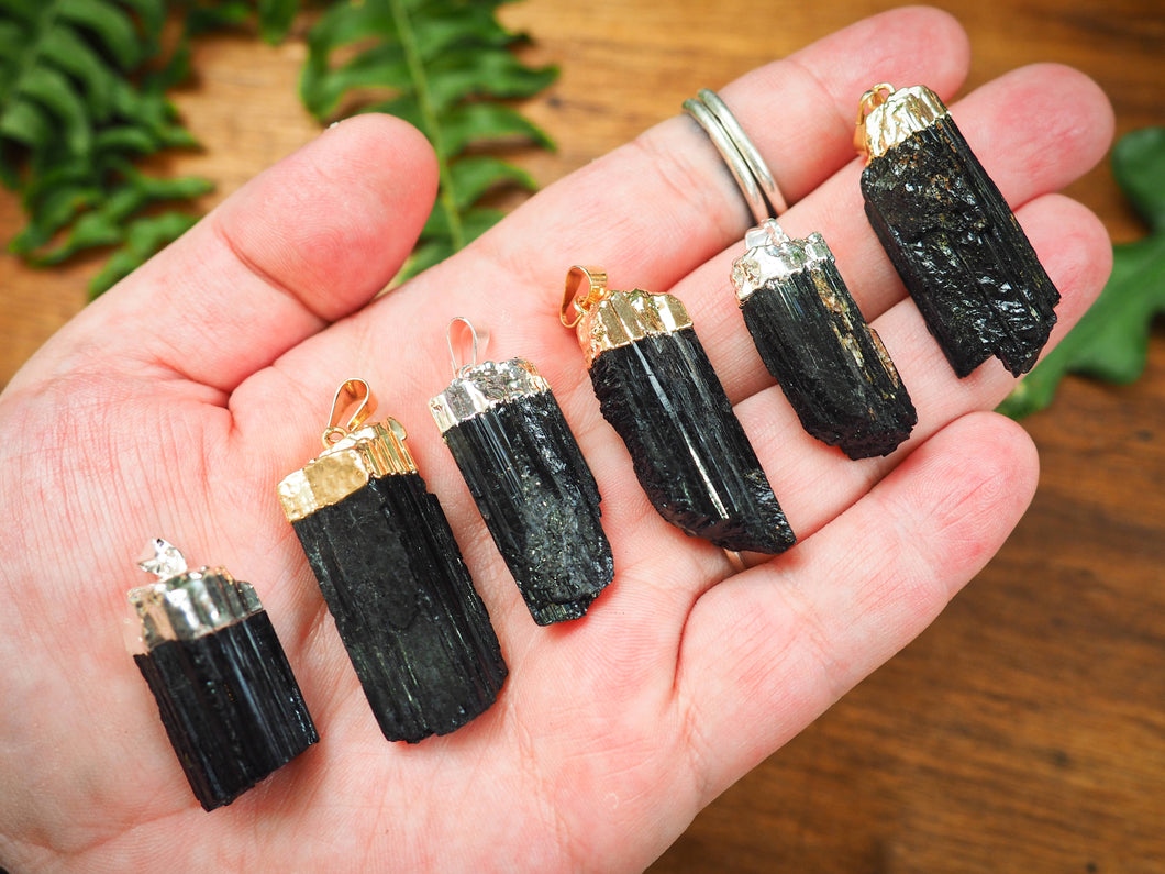 Black Tourmaline Pendants