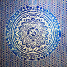 Load image into Gallery viewer, Wall Hanging - Wheel Mandala (Blue)