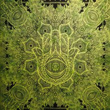 Load image into Gallery viewer, Wall Hanging - Hamsa (Green)