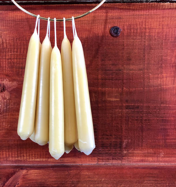 Beeswax Candle - Tapers (Set of 2)
