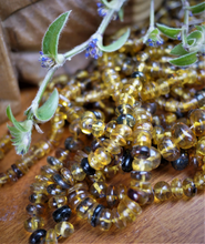 Load image into Gallery viewer, Amber Bead Strand, Rondelle