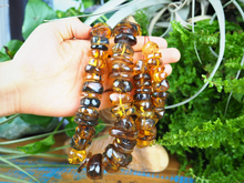 Load image into Gallery viewer, Amber Bead Strand, Large Rondelle