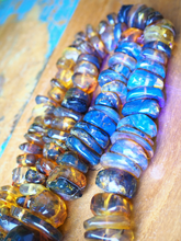 Load image into Gallery viewer, Amber Bead Strand, Large Rondelle
