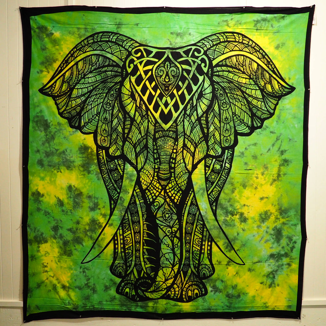 Wall Hanging - Divine Elephant (Green)