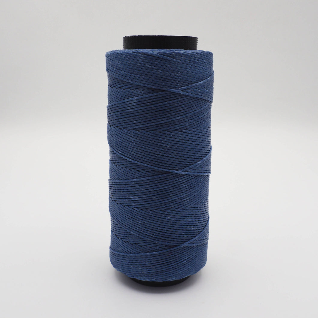 Waxed Polyester Cord (Brazil) - Grey Blue