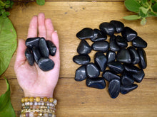 Load image into Gallery viewer, Black Obsidian Tumble Stones
