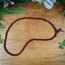 Load image into Gallery viewer, Dyed Wood Mala, Burgundy
