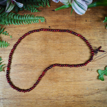 Load image into Gallery viewer, Dyed Wood Mala, Burgundy